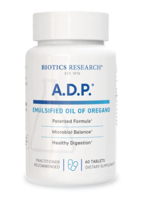 A.D.P Emulsified Oil of Oregano By Biotics Research 60ct