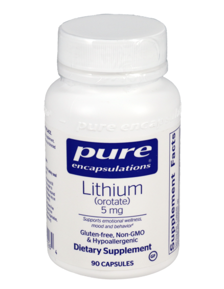 Lithium (Orotate) 5 mg – Pure Encapsulations 60ct
